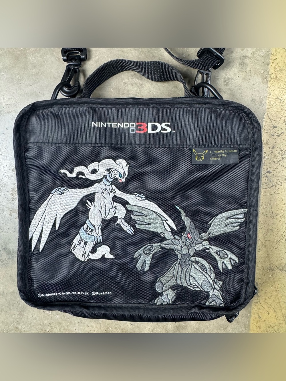 Pokemon Nintendo 3DS Bag With Strap Reshiram Zekrom Black and White 2010s Japan
